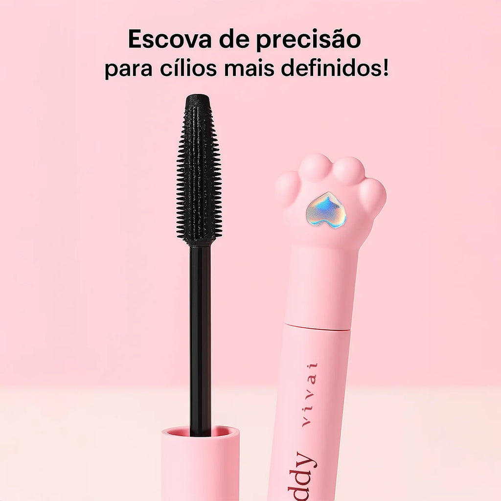 Máscara de Cílios Vivai Pink Duck Teddy – Volume e Alongamento