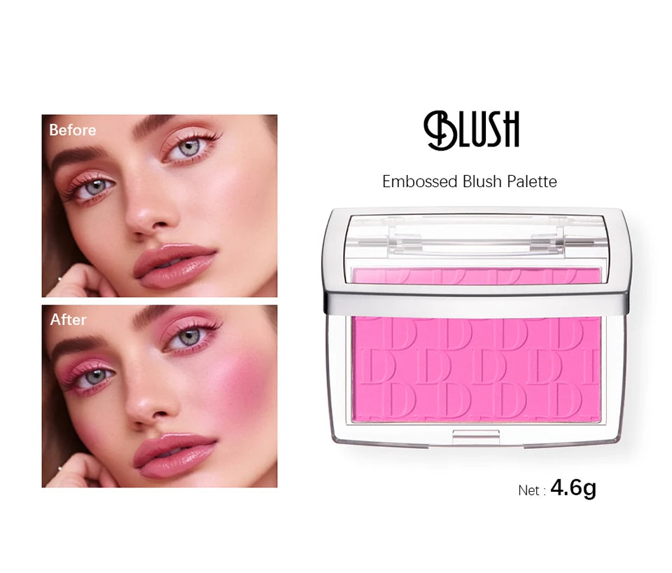 🌸 Blush Facial Matte Natural – Tint para as Bochechas com Efeito Iluminador, Tons Rosa e Vermelho, Contorno Facial e Maquiagem Suave