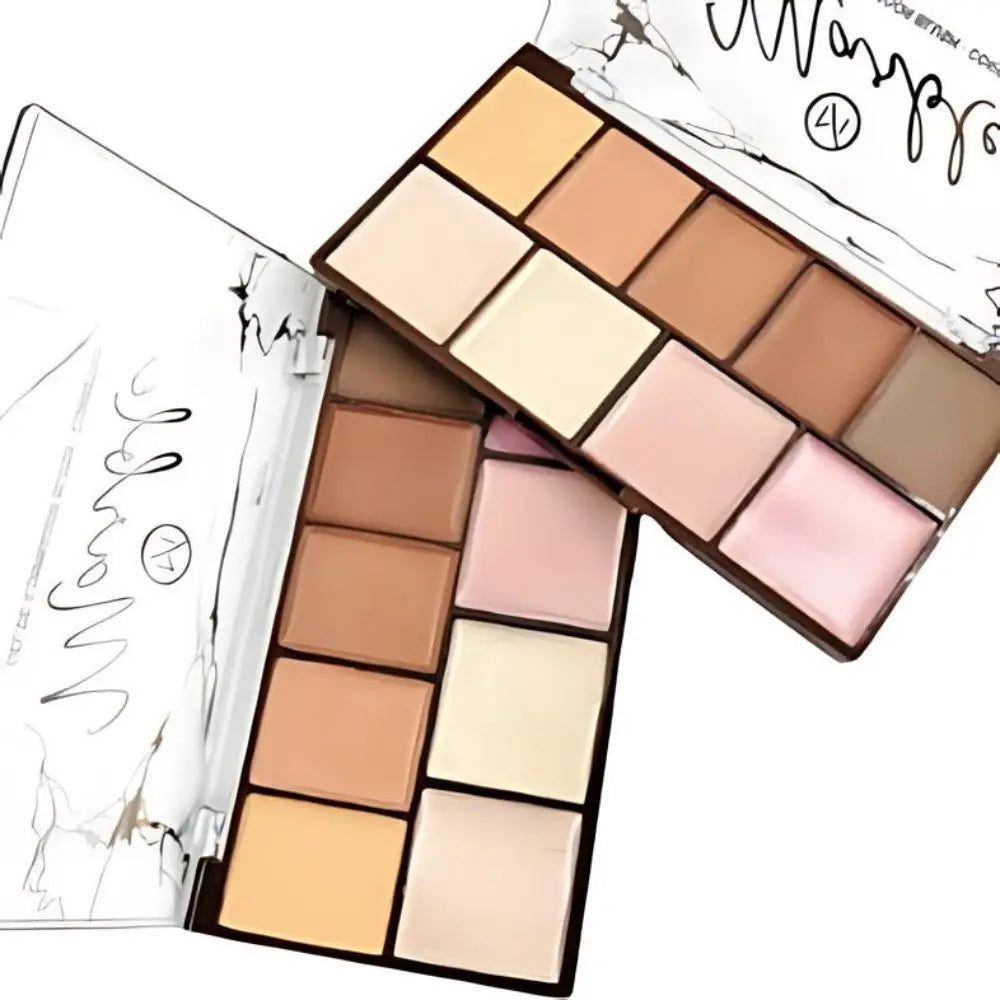 Paleta Marble My Life de Corretivo, Blush e Iluminador em Gel – MY8543