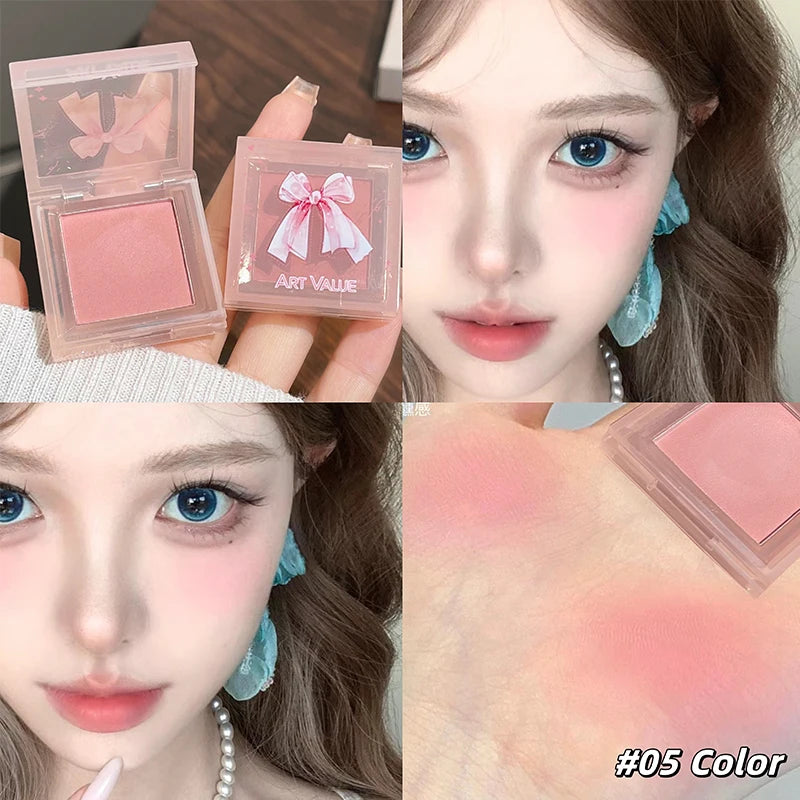 ✨ Kit de Maquiagem Completo com 6 Batons Matte Nude + Paleta de Blush + Colar Brinde