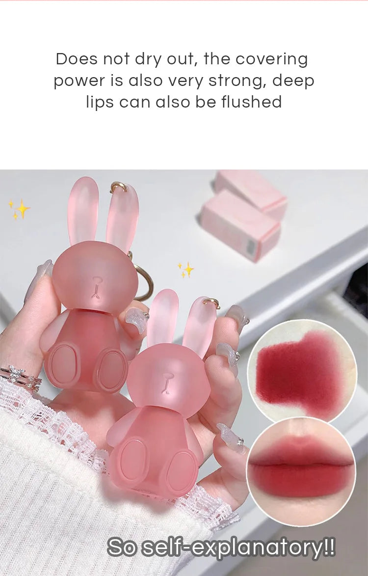 ✨ Gege Bear Rabbit Lip Glaze Matte Velvet