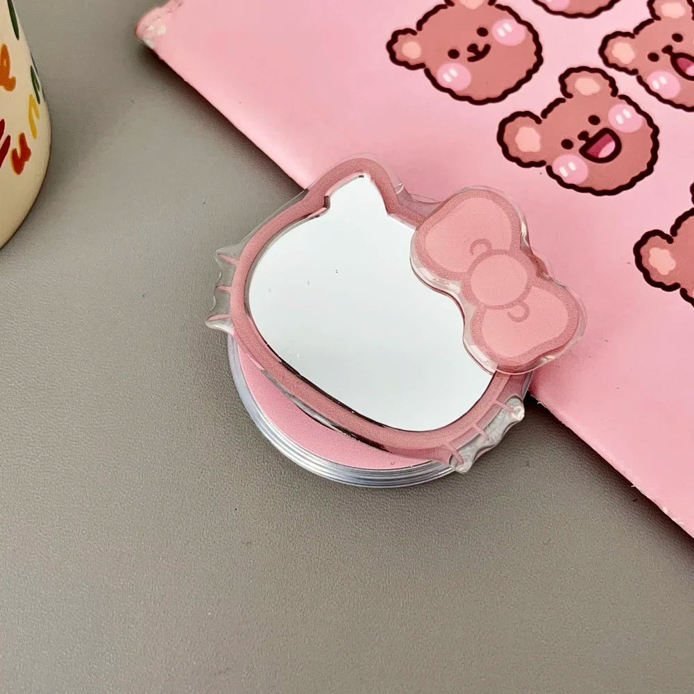 Suporte Magnético para Celular Hello Kitty Sanrio com Espelho – Compatível com MagSafe