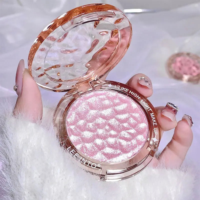 Paleta de Iluminador e Contorno com Glitter de Alto Brilho – Acabamento Natural, Efeito Luminoso, Cobertura de Imperfeições e Longa Duração