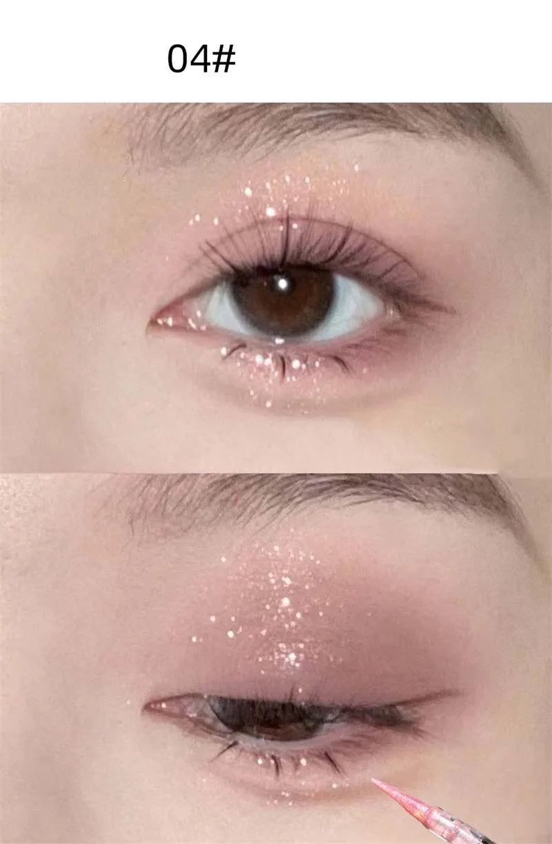 ✨ Sombra Líquida Perolada de Longa Duração