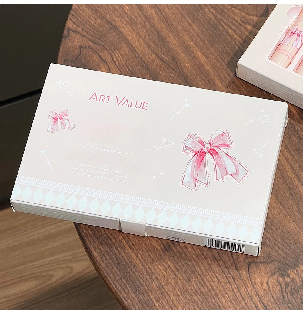 ✨ Kit de Maquiagem Completo com 6 Batons Matte Nude + Paleta de Blush + Colar Brinde