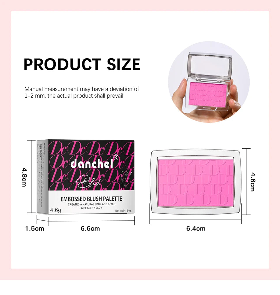 🌸 Blush Facial Matte Natural – Tint para as Bochechas com Efeito Iluminador, Tons Rosa e Vermelho, Contorno Facial e Maquiagem Suave