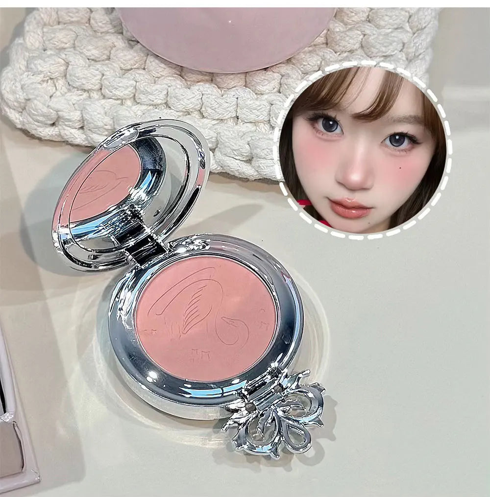 Kit de Maquiagem NICEKEY Pink Ballet Completo com 4 Batons Líquidos Matte, Blush, Pó Compacto, Paleta de Sombras, Paleta de Contorno e Colar Brinde. 💄✨