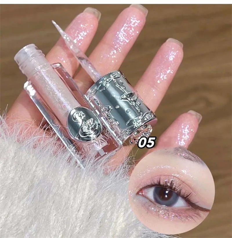 ✨ Sombra Líquida Perolada de Longa Duração