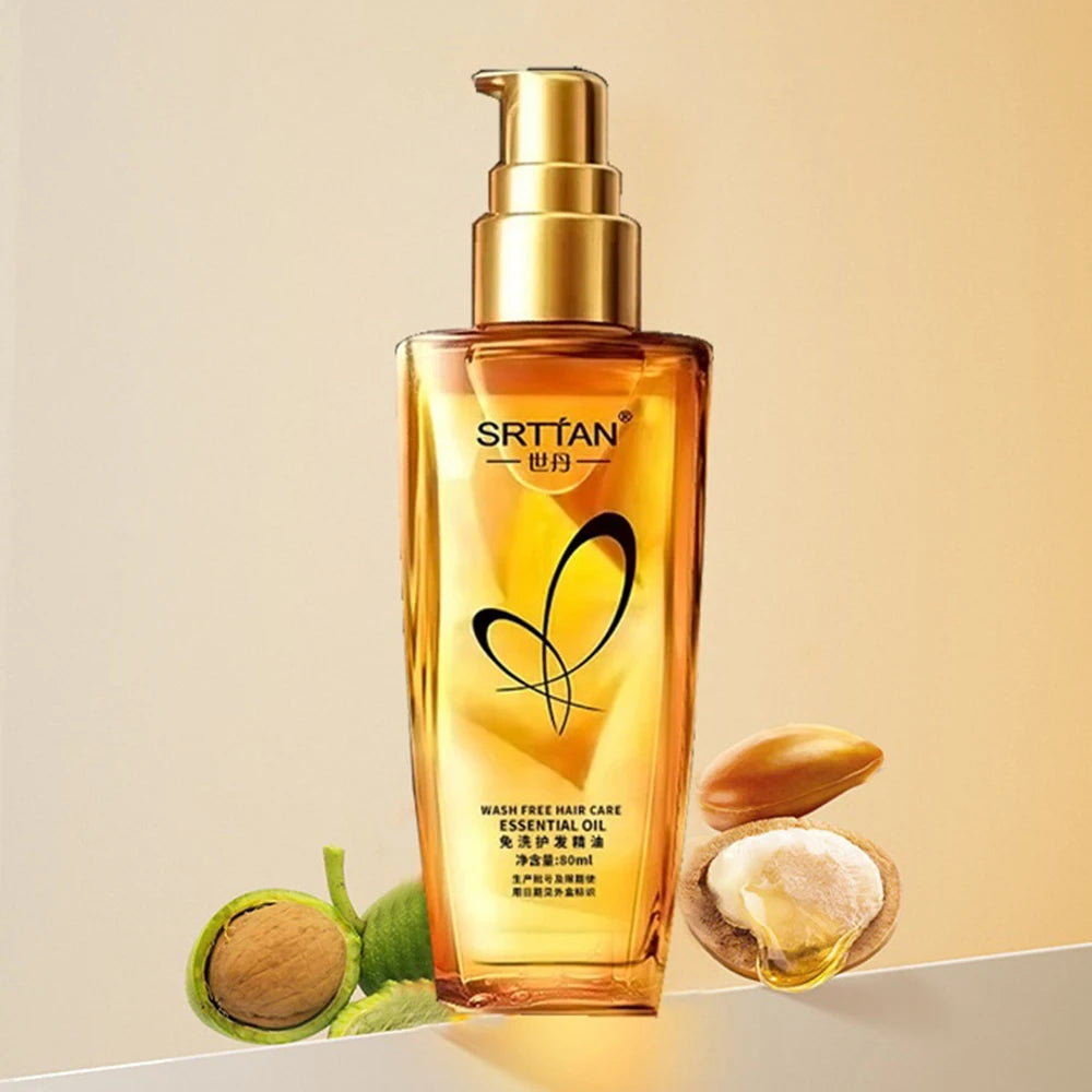 Sérum Capilar com Óleo de Argan Marroquino – Brilho e Reparação