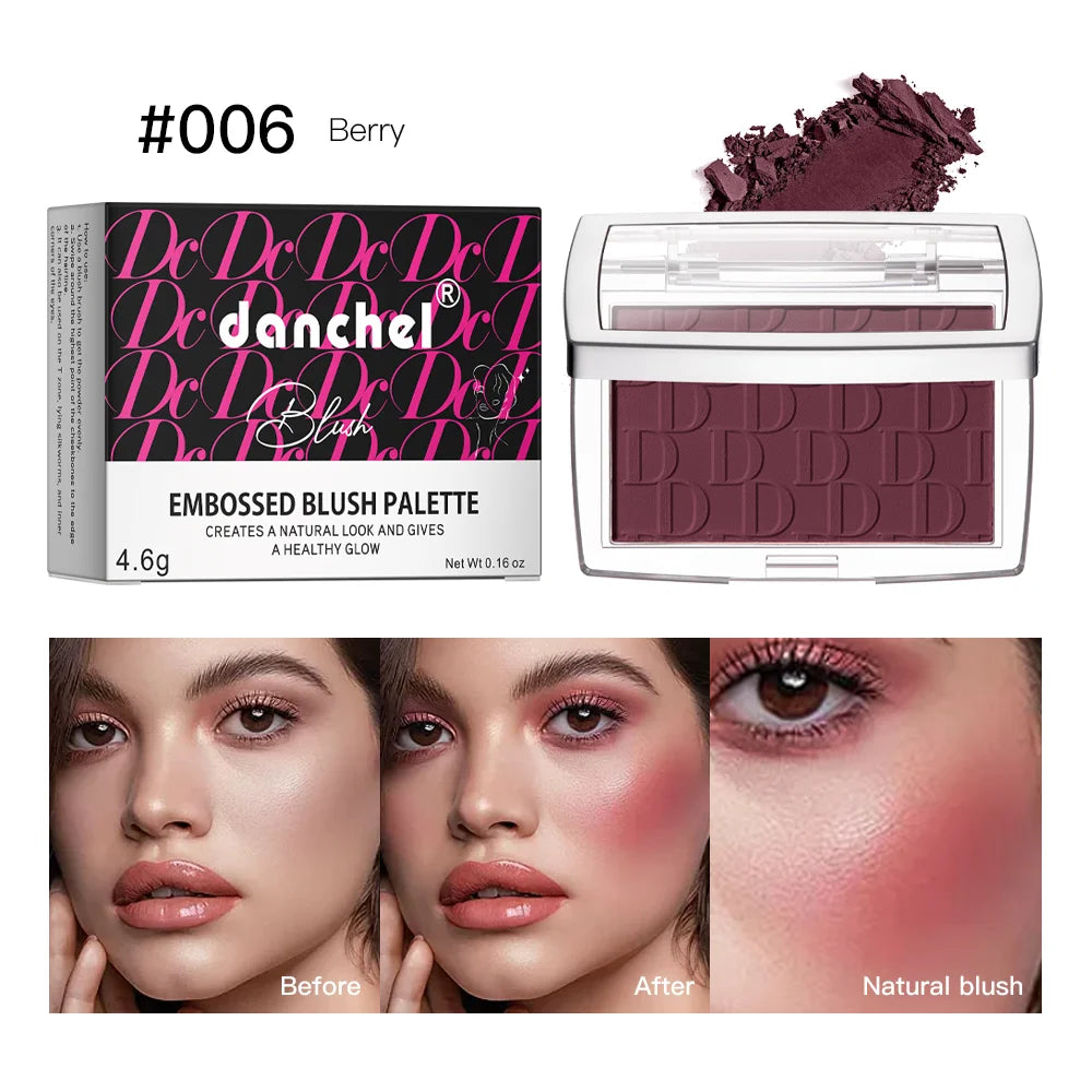 🌸 Blush Facial Matte Natural – Tint para as Bochechas com Efeito Iluminador, Tons Rosa e Vermelho, Contorno Facial e Maquiagem Suave