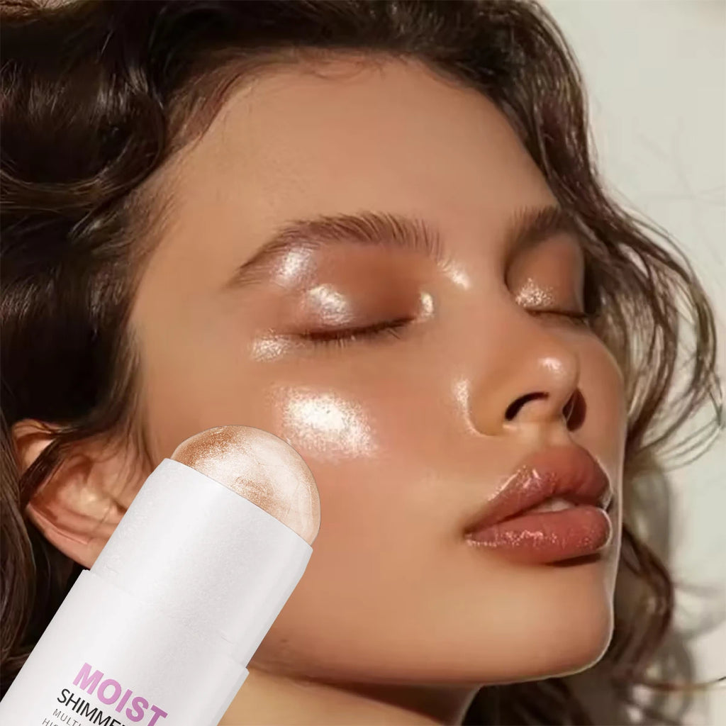 [Brilho Natural] 1 Unidade Glowup Highlighter Stick – Iluminador em Bastão para Contorno e Iluminação Facial, Cobertura Média e Intensidade Construível