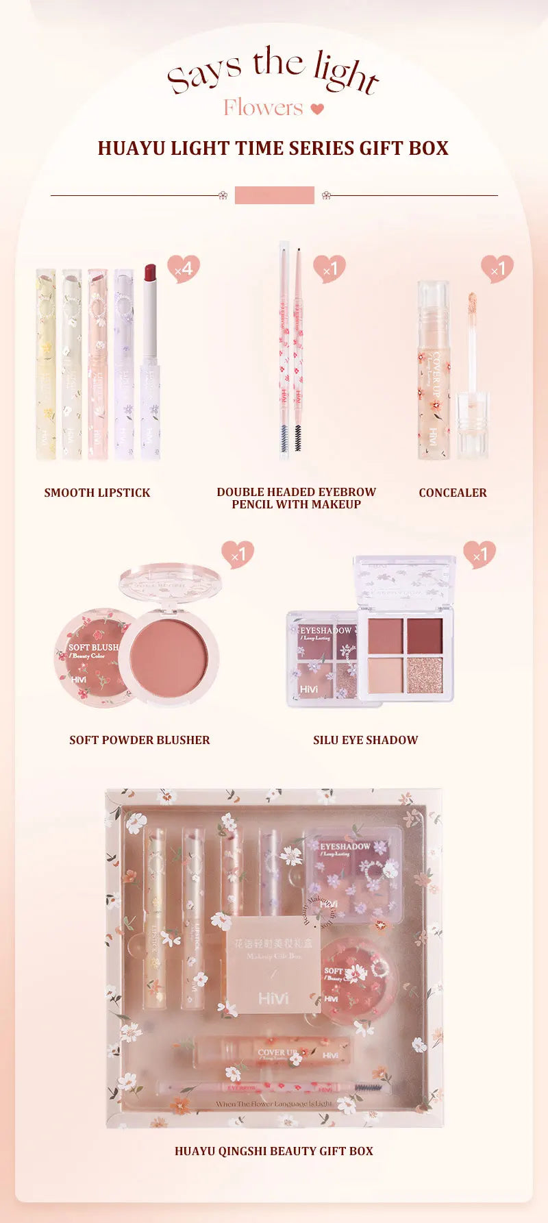Kit Completo de Maquiagem Feminina com Produtos de Longa Duração e 8 Batons.
