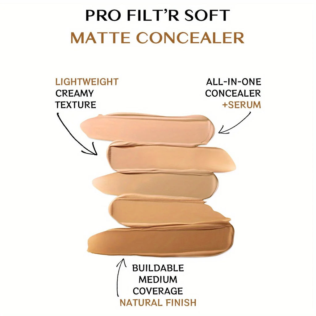 Kit com 2 Bases Líquidas de Cobertura Total + Esponja Triangular Preta – À Prova d’Água, Acabamento Matte de Longa Duração, Cobertura de Olheiras e Imperfeições