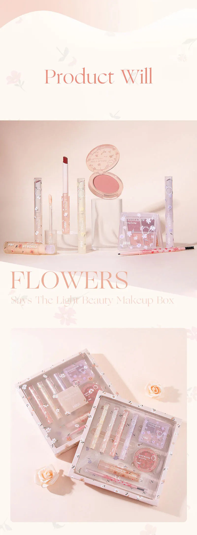 Kit Completo de Maquiagem Feminina com Produtos de Longa Duração e 8 Batons.