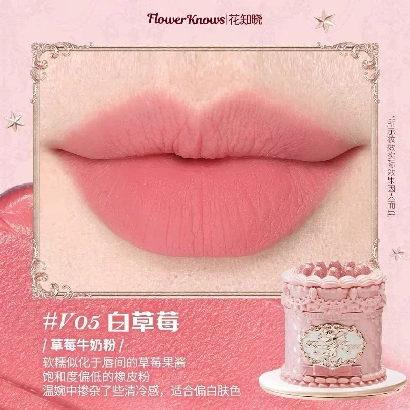 🍓✨ Flower Knows Strawberry Cupid Cake Lip Mud – 5ml