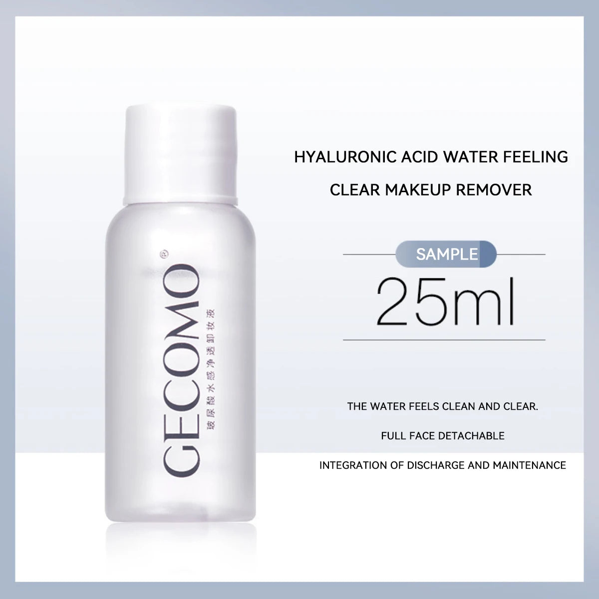 GECOMO Demaquilhante de ácido hialurônico-3 em 1