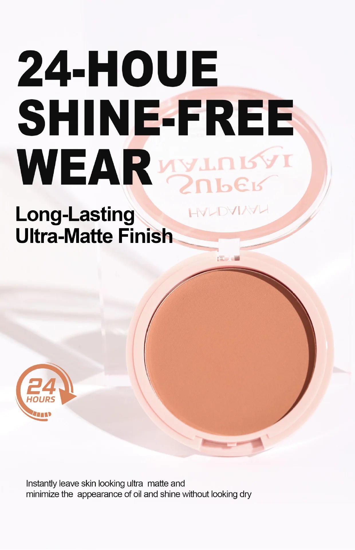 💎✨ Pó Compacto Matte de Longa Duração