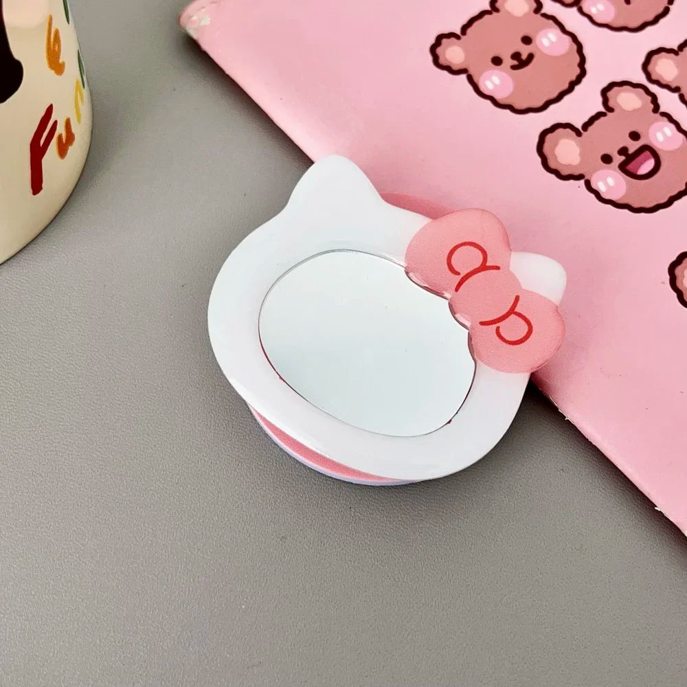 Suporte Magnético para Celular Hello Kitty Sanrio com Espelho – Compatível com MagSafe
