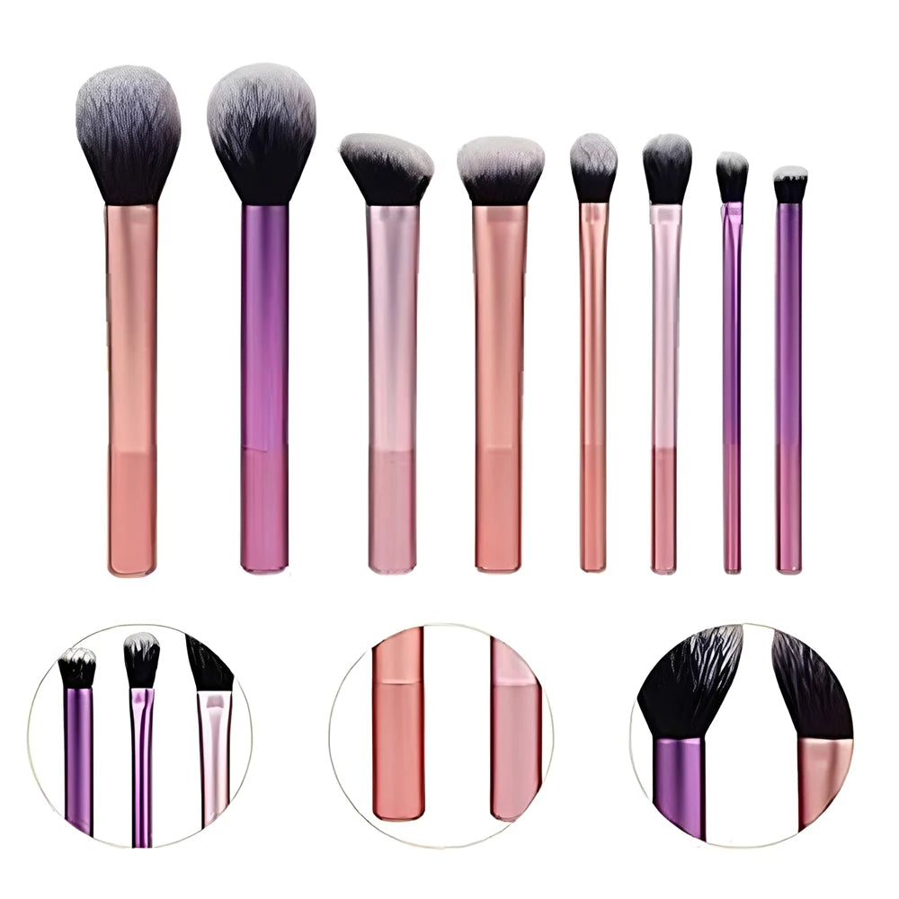 Kit de Pinceis de Beleira Profissionais com Design Ergonômico e Limpeza Facil Presente Perfeito para Amantes de Maquiagem