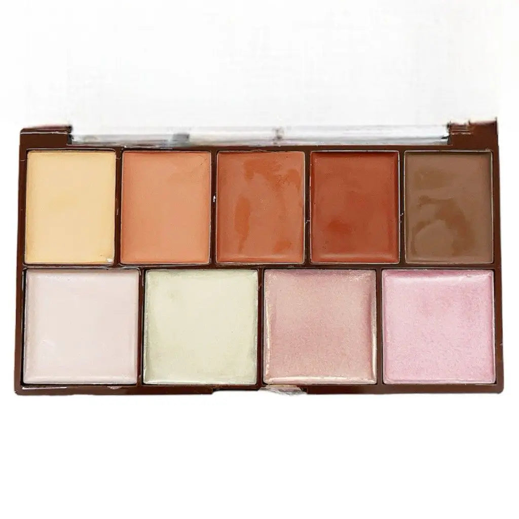 Paleta Marble My Life de Corretivo, Blush e Iluminador em Gel – MY8543