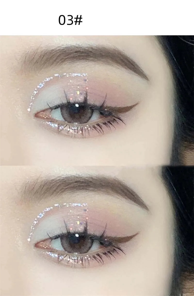 ✨ Sombra Líquida Perolada de Longa Duração