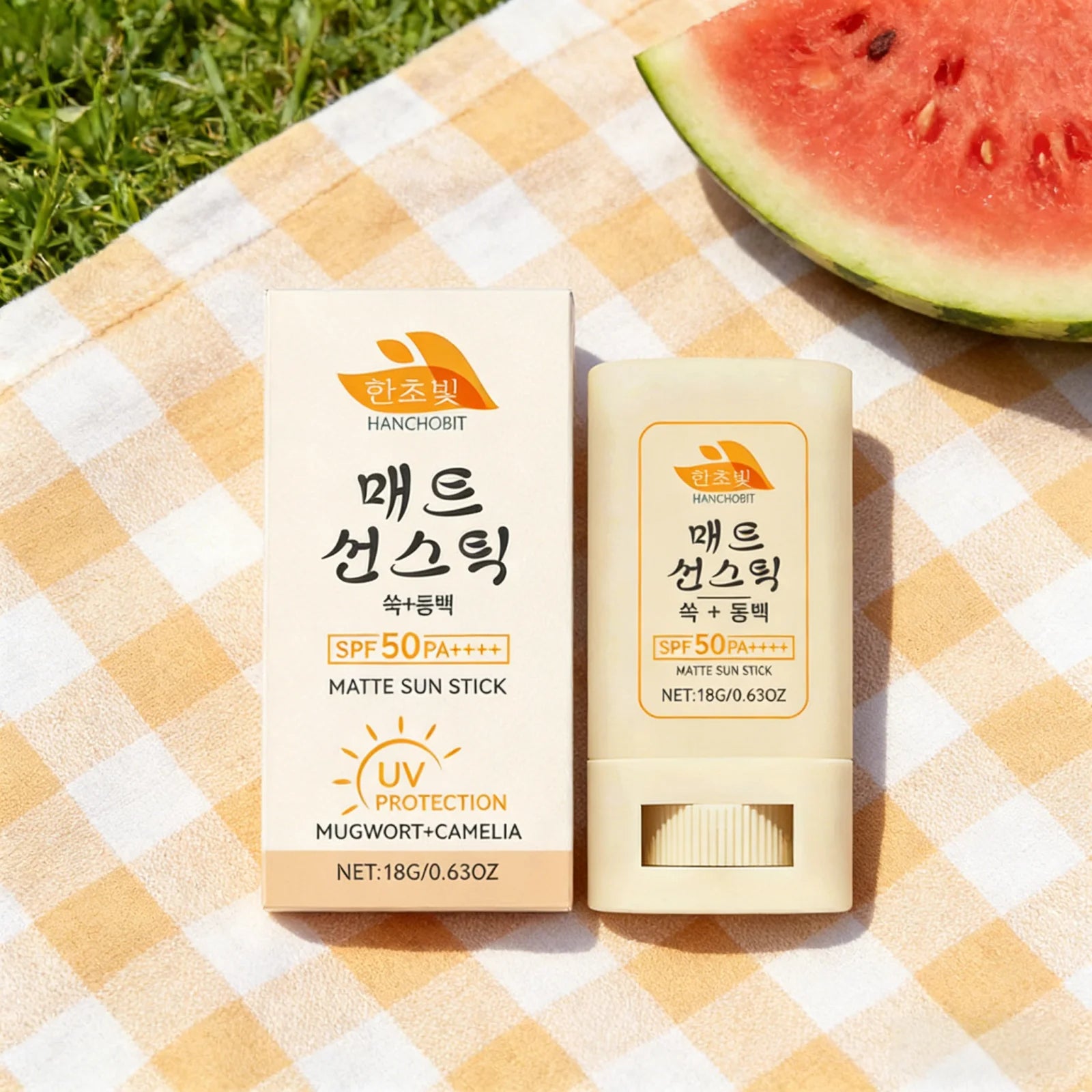 Hanchobit Protetor Solar em Bastão Matte com Proteção UV