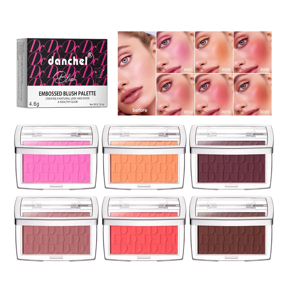 🌸 Blush Facial Matte Natural – Tint para as Bochechas com Efeito Iluminador, Tons Rosa e Vermelho, Contorno Facial e Maquiagem Suave