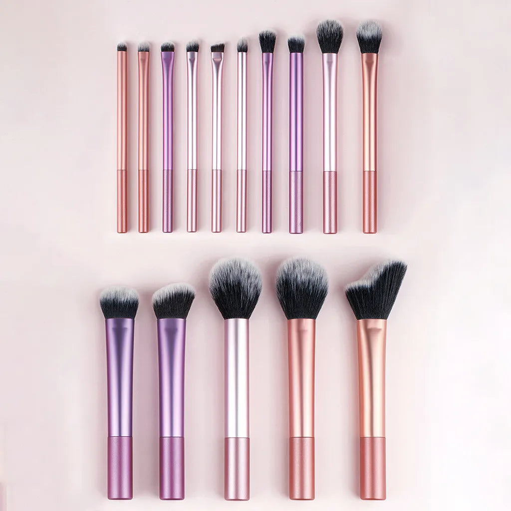 Kit de Pinceis de Beleira Profissionais com Design Ergonômico e Limpeza Facil Presente Perfeito para Amantes de Maquiagem