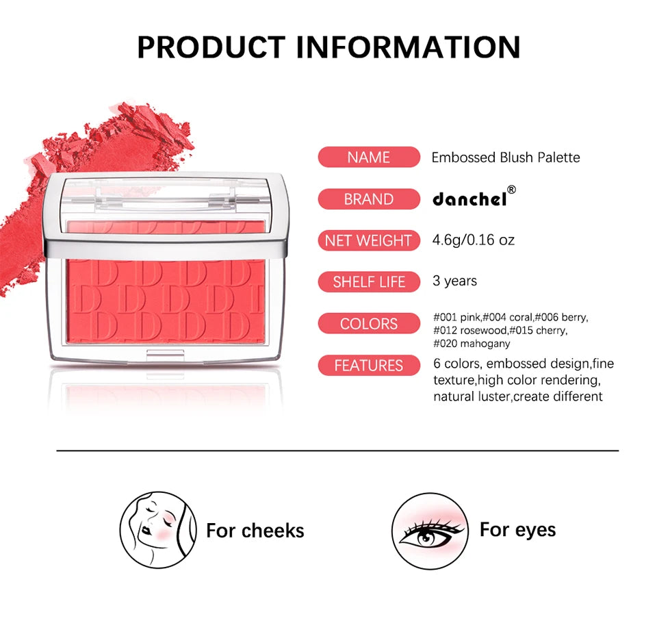 🌸 Blush Facial Matte Natural – Tint para as Bochechas com Efeito Iluminador, Tons Rosa e Vermelho, Contorno Facial e Maquiagem Suave