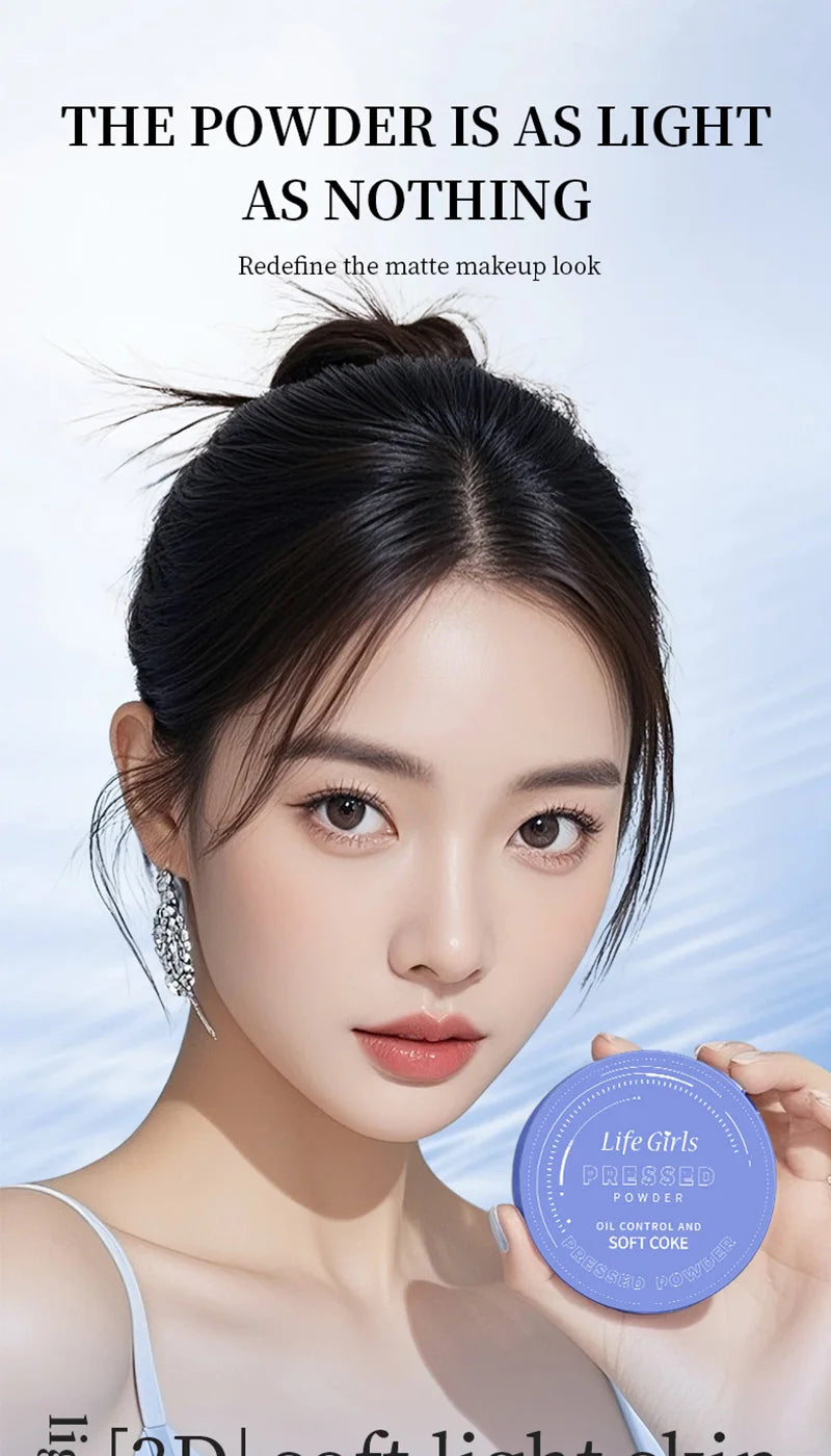 Life Girls Pó Facial à Prova d’Água e Suor – Iluminação Natural, Cobertura de Imperfeições, Acabamento Suave e Transparente com Esponja Inclusa