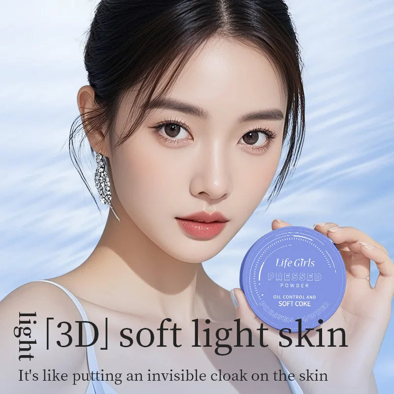 Life Girls Pó Facial à Prova d’Água e Suor – Iluminação Natural, Cobertura de Imperfeições, Acabamento Suave e Transparente com Esponja Inclusa
