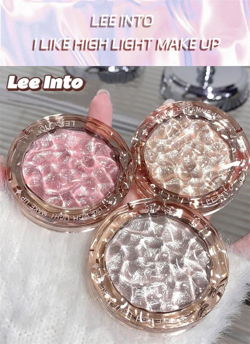 Paleta de Iluminador e Contorno com Glitter de Alto Brilho – Acabamento Natural, Efeito Luminoso, Cobertura de Imperfeições e Longa Duração