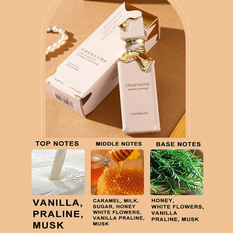 Perfume Árabe Feminino – Fragrância Doce de Baunilha, Sensual e Duradoura