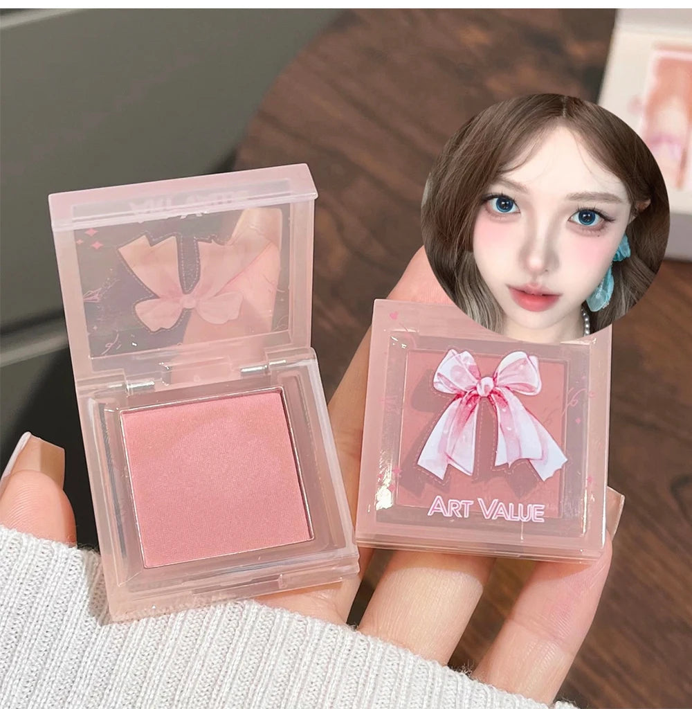 ✨ Kit de Maquiagem Completo com 6 Batons Matte Nude + Paleta de Blush + Colar Brinde