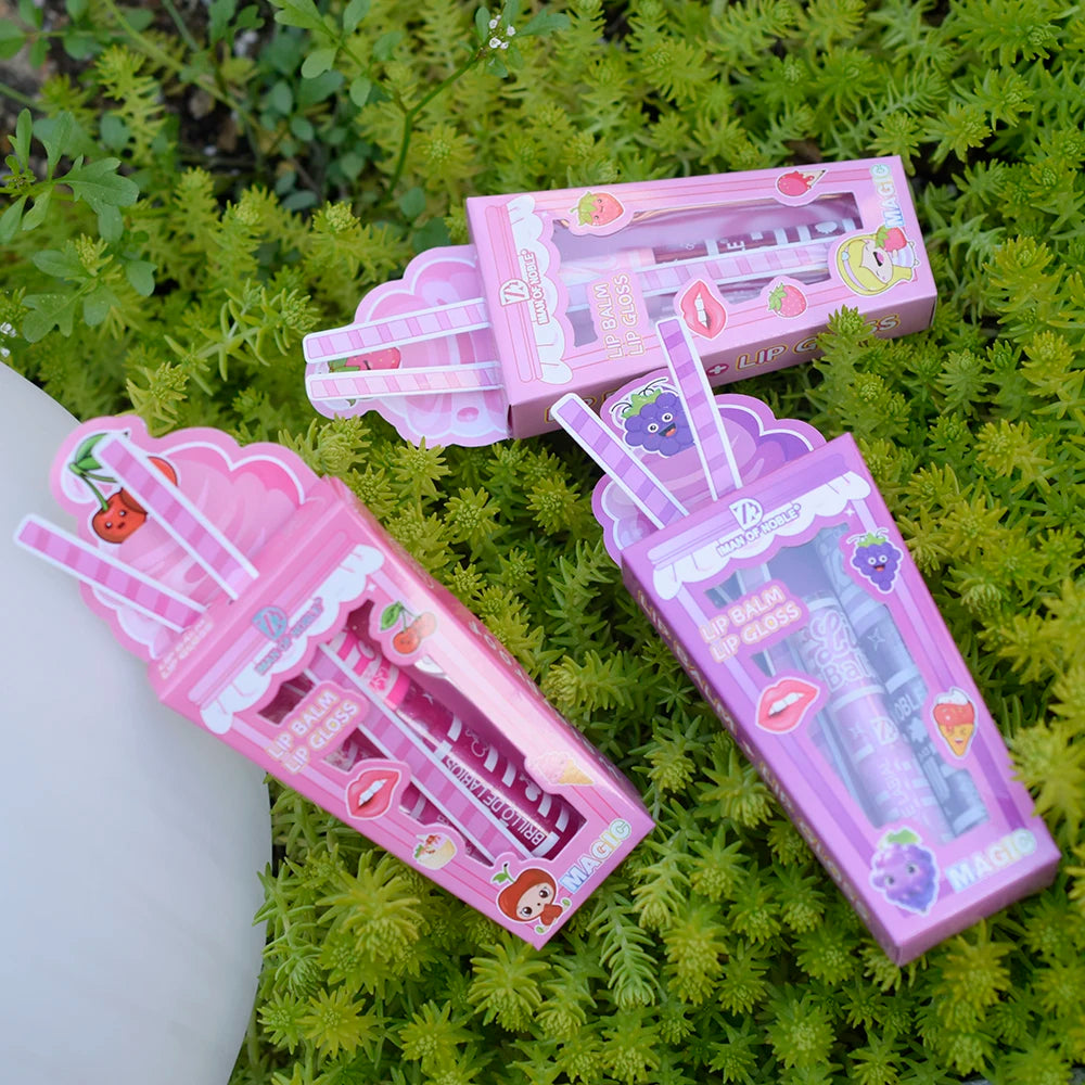 ✨ Kit Gloss Labial e Protetor Labial Sorvetinho