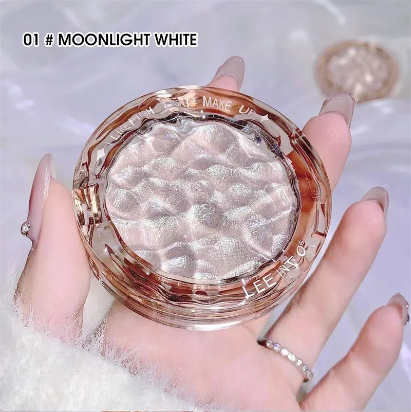 Paleta de Iluminador e Contorno com Glitter de Alto Brilho – Acabamento Natural, Efeito Luminoso, Cobertura de Imperfeições e Longa Duração