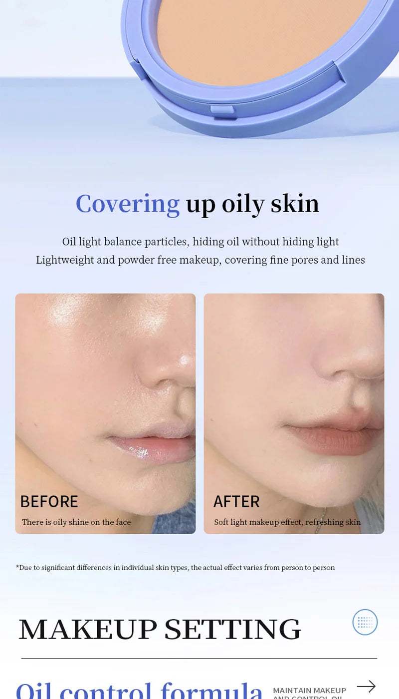 Life Girls Pó Facial à Prova d’Água e Suor – Iluminação Natural, Cobertura de Imperfeições, Acabamento Suave e Transparente com Esponja Inclusa