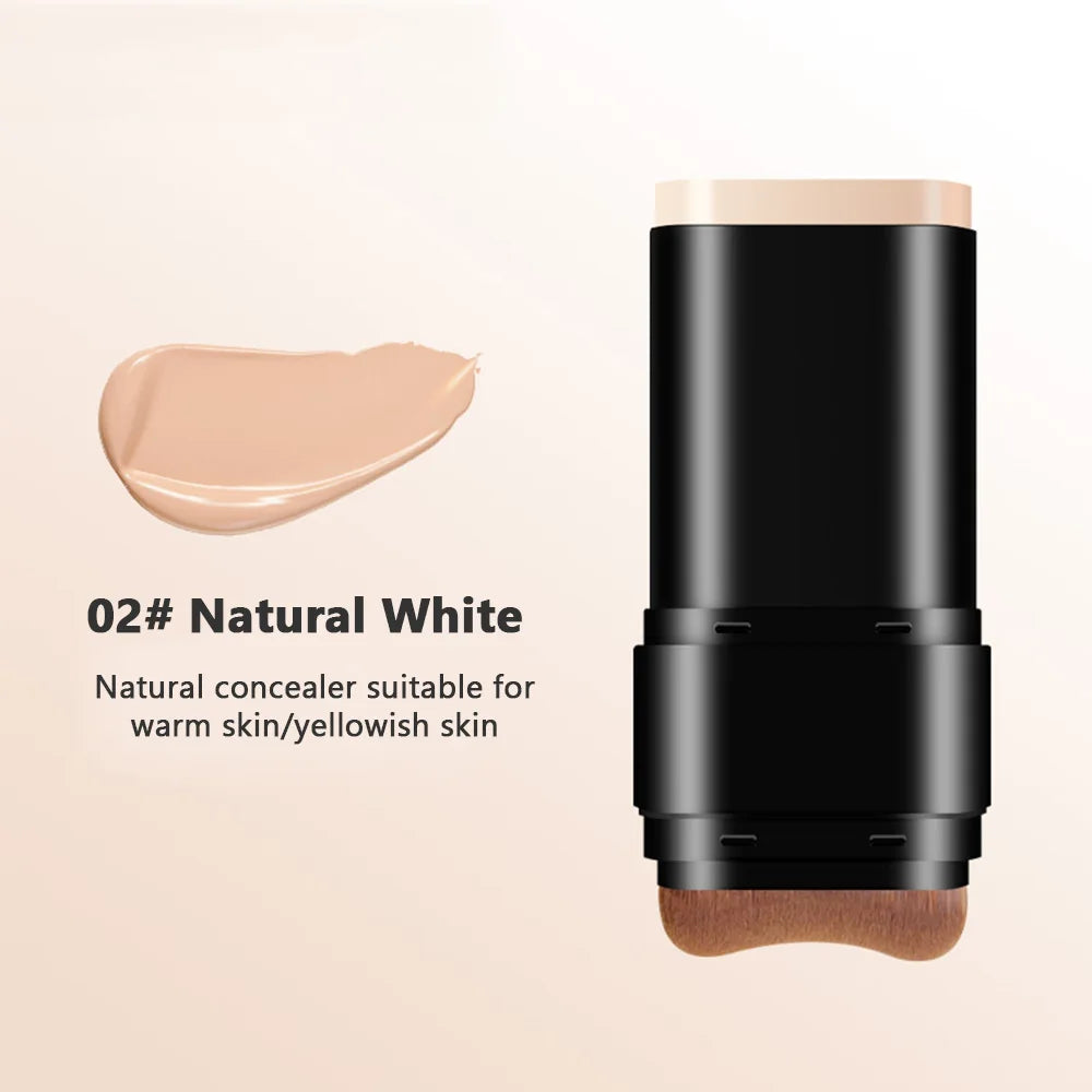 Base em bastão leve e de longa duração com cobertura total, hidratante e acabamento natural.