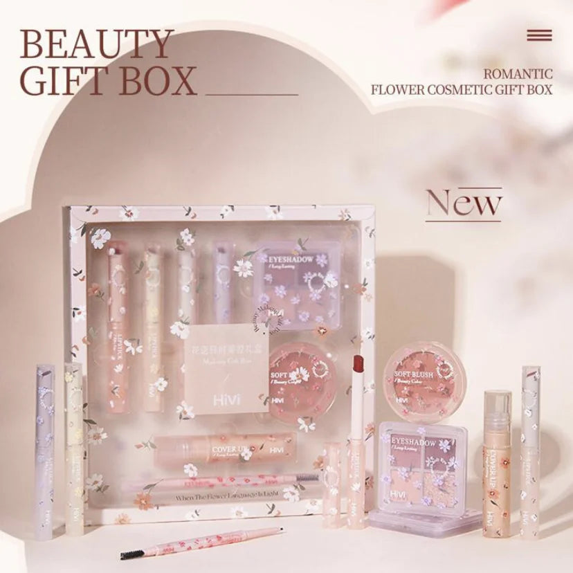 Kit Completo de Maquiagem Feminina com Produtos de Longa Duração e 8 Batons.