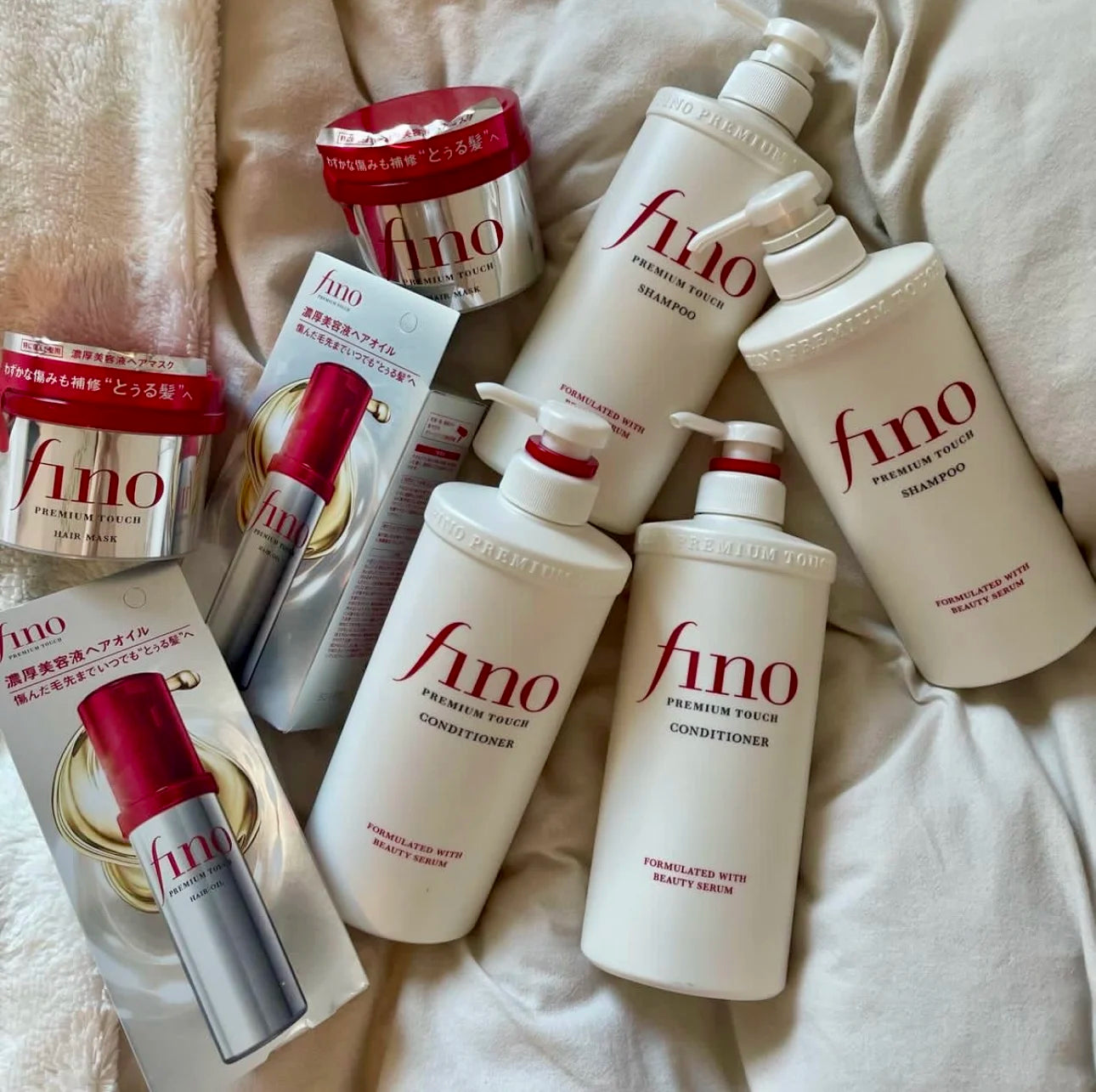 Kit Fino Premium Touch Series – Shampoo, Condicionador, Máscara e Óleo Capilar